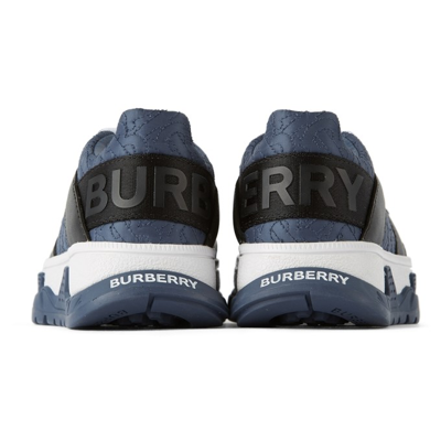 NWT $410 Burberry K1-Brockton Boys Sneakers Pebble Blue 33 Euro 80446281