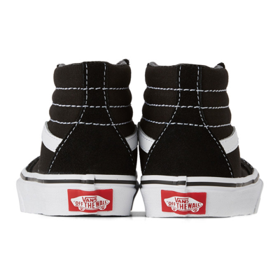 Shop Vans Kids Black & White Sk8-hi Sneakers In Black/true