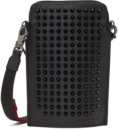 Shop Christian Louboutin Black Loubilab Spikes Bag In B260 Black