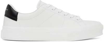 Shop Givenchy White City Sport Sneakers In 116-white/black