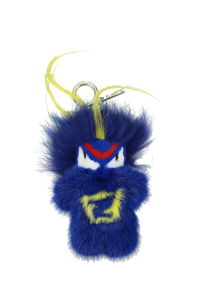 Shop Fendi Key Rings Bug-kun Mink In Blue