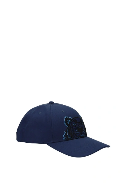 Shop Kenzo Hats Polyester In Blue