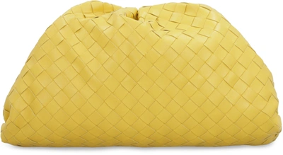 Shop Bottega Veneta The Pouch Clutch Bag In Yellow