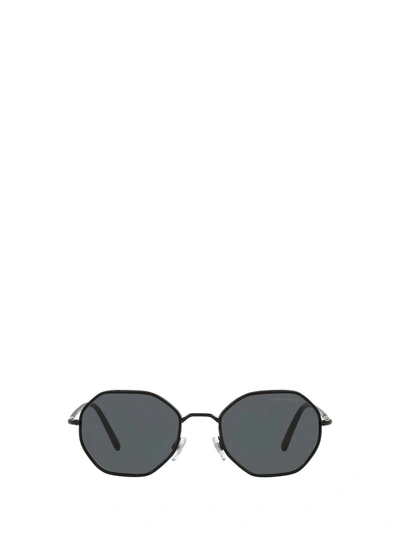 Shop Giorgio Armani Geometric Frame Sunglasses In Black