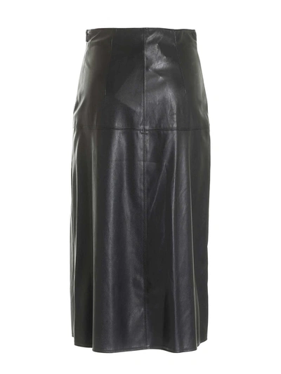 Shop Max Mara Leisure Carioca Midi Skirt In Black