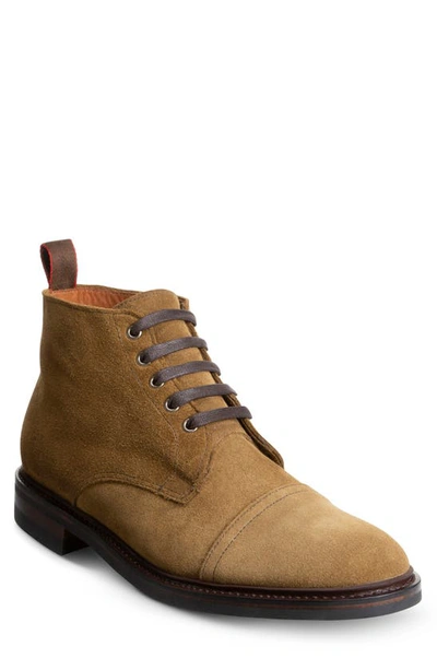 Shop Allen Edmonds Patton Waterproof Suede Derby Boot In Caper