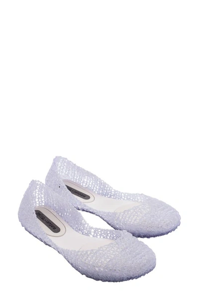 Shop Melissa Campana Papel Flat In Clear