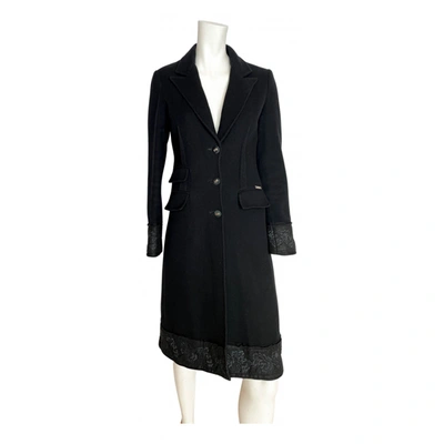 Pre-owned Galliano Wool Coat In Black