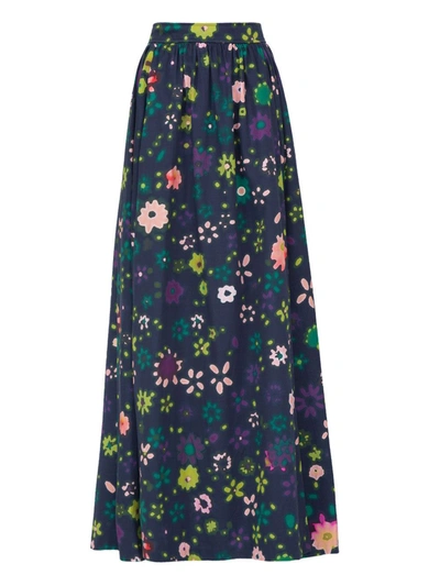 Shop Lhd Delano Long Skirt In Multicolor