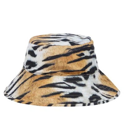 Shop Molo Nadia Tiger-print Bucket Hat In Tiger Stripes