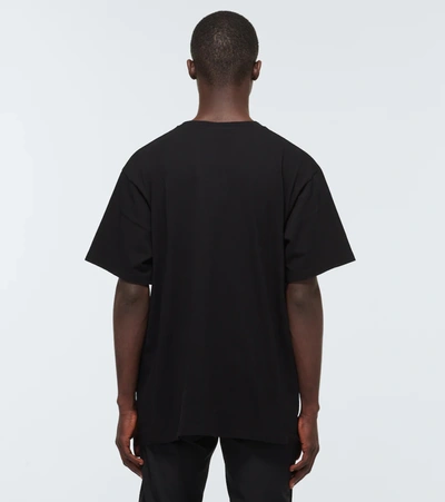 Shop Gucci The North Face X  Cotton T-shirt In Black/yellow