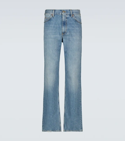 Shop Gucci Straight-leg Jeans In Blue/mix
