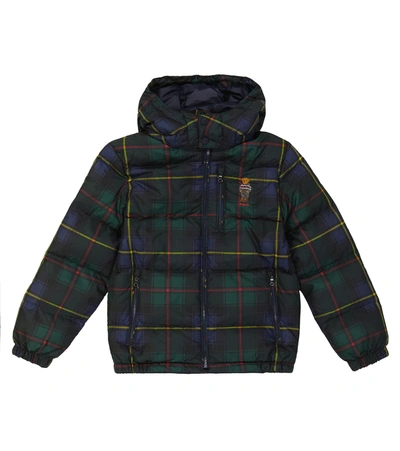 Polo bear tartan 2025 down coat