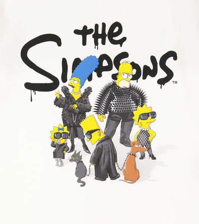 Shop Balenciaga X The Simpsons Tm & © 20th Television Cotton T-shirt In White