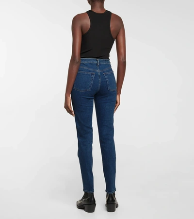 3x1 N.y.c. Straight Authentic Cropped Jeans In Blue