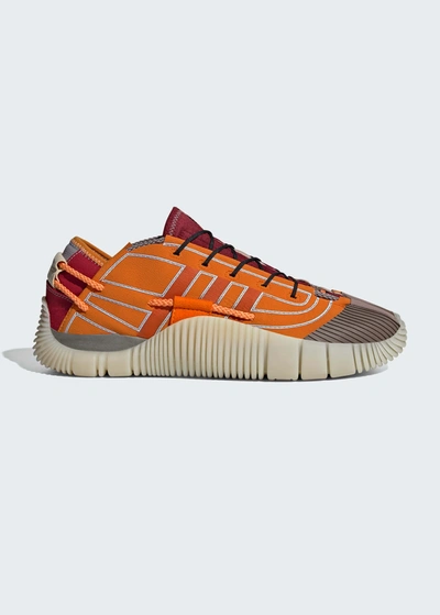 Shop Adidas Originals X Craig Green Scuba Colorblock Runner Sneakers In Tactile Orange