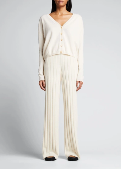 Shop Lisa Yang Abby Cashmere Cardigan In Cream