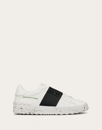 Valentino Garavani Rockstud Open For A Change Sneakers In White/ Black