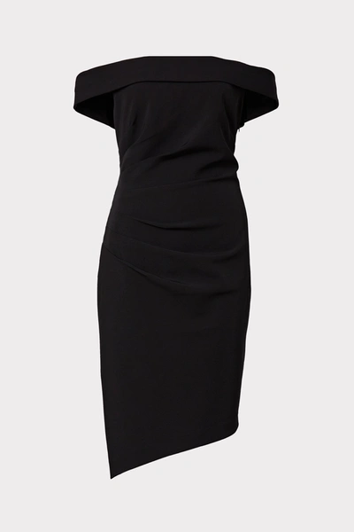 Shop Milly Ally Cocktail Dress In Black