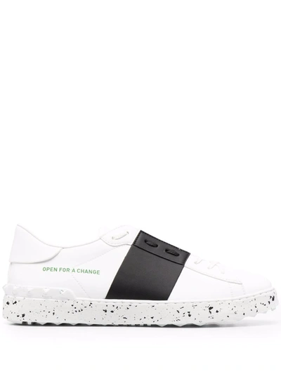 Shop Valentino Open For A Change Low-top Sneakers In White