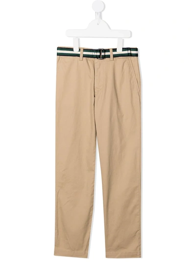 Shop Ralph Lauren Bedford Pants Flat Front Chinos In Brown