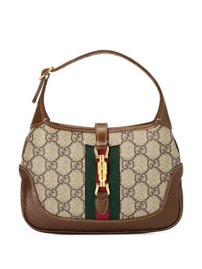 Shop Gucci Mini Jackie 1961 Shoulder Bag In Neutrals