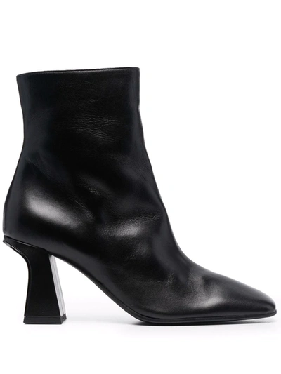 Shop Furla Square-toe Boots In Black