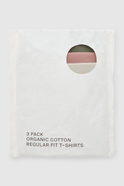 Shop Cos 3-pack The Extra Fine T-shirts In Brown