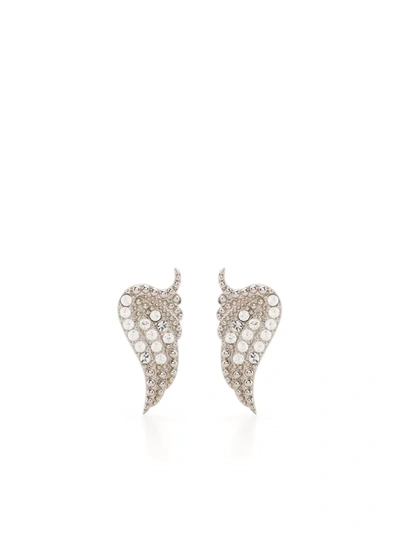 Shop Zadig & Voltaire Rock Wing Earrings In Silber