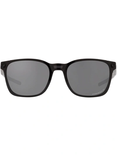 Shop Oakley Ojector Rectangle Frame Sunglasses In Black