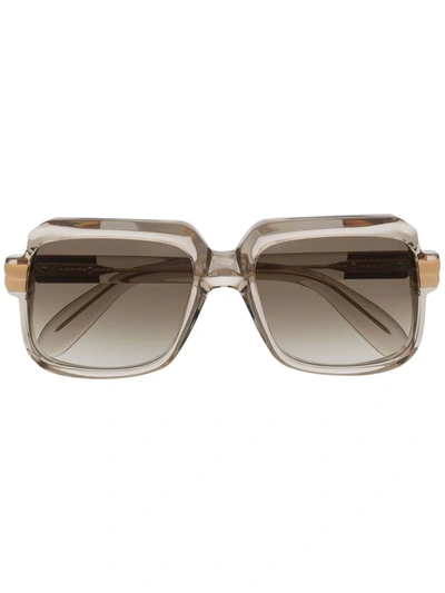 Shop Cazal Transparent-frame Sunglasses In Grau