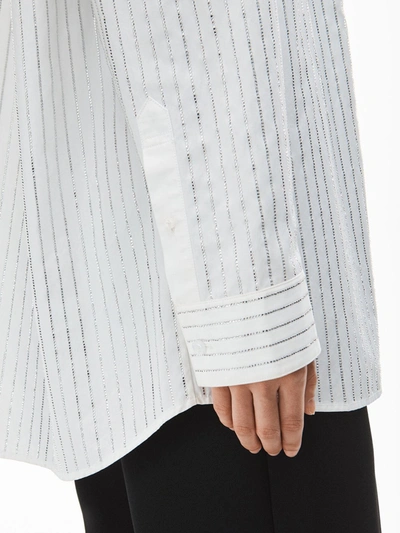 Shop Alexander Wang Crystal Hotfix Shirt In White