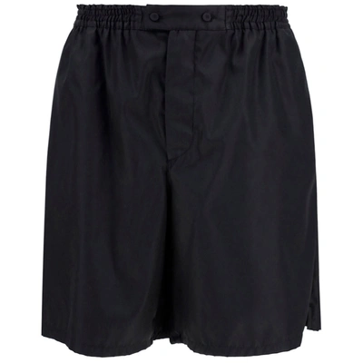 Shop Prada Men's Shorts Bermuda In Black