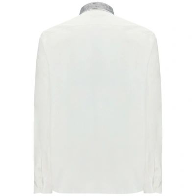 Shop Prada Men's Long Sleeve Shirt Dress Shirt In White