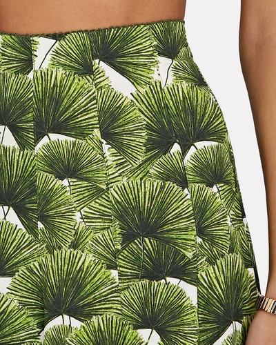 Shop Agua By Agua Bendita Mimosa Cotton Printed Maxi Skirt In Multi