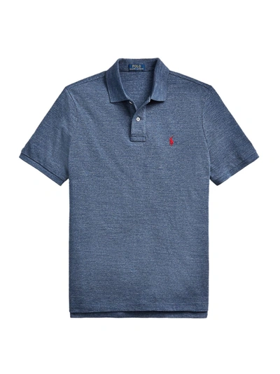 Shop Polo Ralph Lauren Men's The Iconic Mesh Polo Shirt In Classic Royal