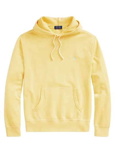 Shop Polo Ralph Lauren Men's Classic Fleece Hoodie In Empire Yellow