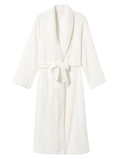 Shop Eberjey Women's The Chalet Plush Robe In Ivory