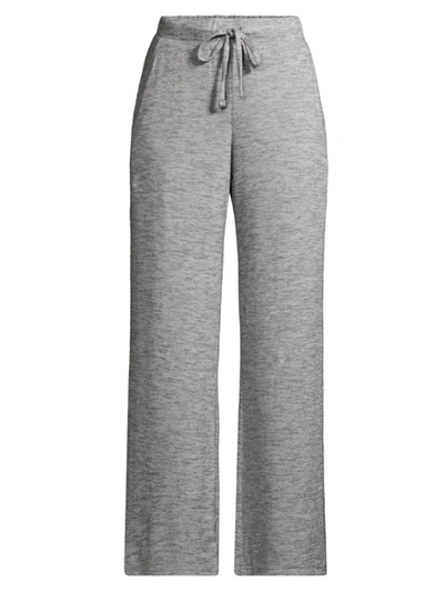 Shop Yummie Women's Wide Leg Lounge Pants In Heather Grey
