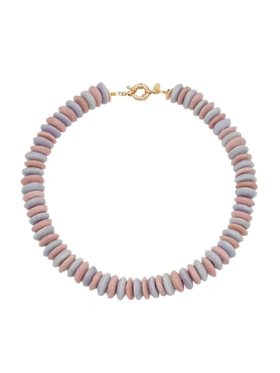 Shop Maison Monik Women's Intemporels Yvonne Goldtone & Glass Bead Necklace In Neutral