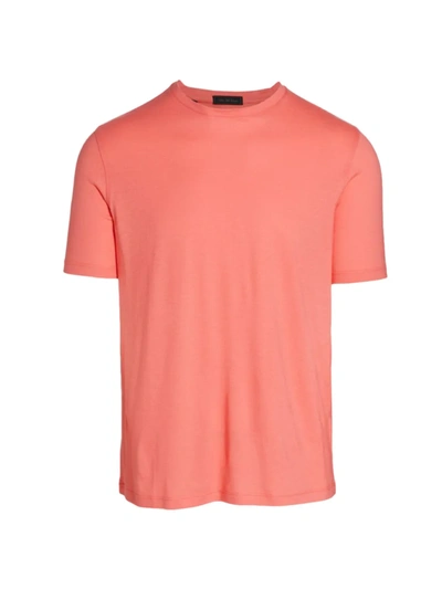 Shop Saks Fifth Avenue Men's Collection Core Solid Crewneck Tee In Pink