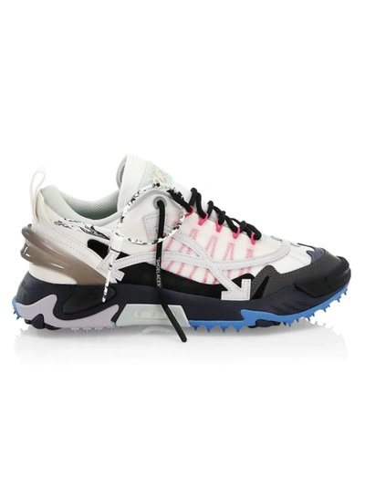 Shop Off-white Odsy 2000 Lace-up Sneakers In White Grey