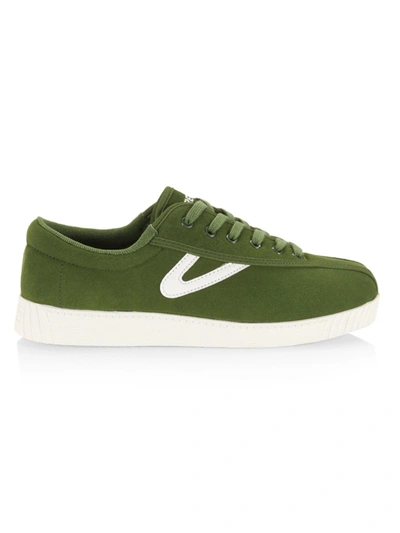 Shop Tretorn Women's Nylite Plus Suede Sneakers In Olive