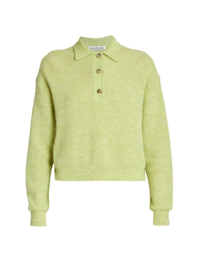Shop Acne Studios Kessa Alpaca-blend Sweater In Apple Green