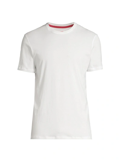 Shop Isaia Basic Crewneck T-shirt In White