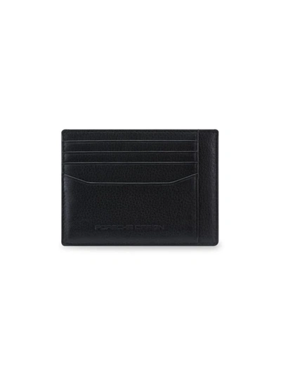 Shop Porsche Design Men's Business Leather Cardholder Wallet In Black