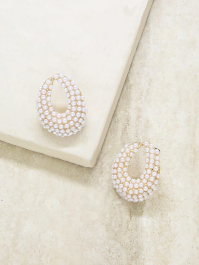 Shop Ettika Classic Pearl Cluster 18k Gold Plated Stud Earrings