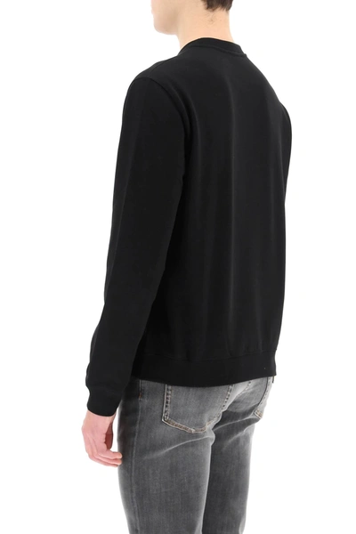 Shop Versace Crewneck Sweatshirt With Medusa Logo In Black