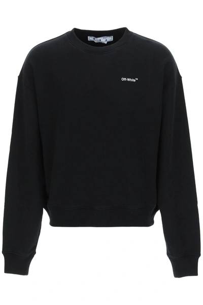 Shop Off-white 'caravaggio Arrows' Crewneck Sweatshirt In Black