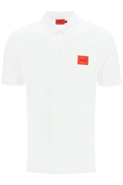 HUGO BOSS SLIM FIT POLO SHIRT WITH LOGO PATCH 